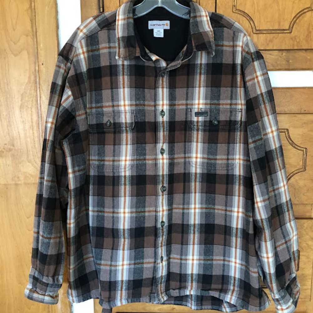 Carhartt flannel shirt size 2XL
